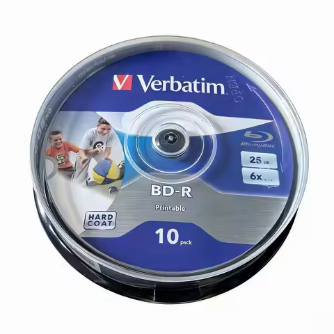 Verbatim BD-R 25GB 6X Recordable Blue Ray Disc BDR Blank Bluray Disks 10pcs/lot