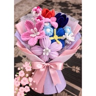 Bouquet | Chenille Fuzzy Flower 7pcs Random
