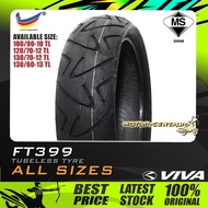 TAYAR MOTORSIKAL VIVA FT399 TUBELESS TYRE 100/90-10, 120/70-12, 130/70-12, 130/60-13  (BUNGA CONTITW