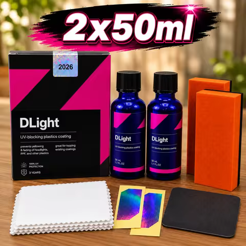 CAR CQUARTZ DLight UV Ceramic Coating For PPF, Headlights, Plastics & Paint Maintains Gloss Ensures 