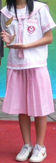 [全新代購]台北 萬華國中女生制服全套（粉紅色水手服）類似培德舊款制服