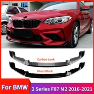 Car Front Bumper Lip for BMW 2 Series F87 M2 CS Coupe 2016-2021 Body Kit Spoiler Splitter Bumper Can
