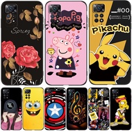 Case For Xiaomi Redmi Note 11 Pro 5G 4G Global Case Red mi Note 11 11pro Silicon Phone Back Cover black tpu case cute girl lovely funny retro