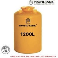 Tangki Air Tandon Toren Profil Tank TDA - 1200L / 1200 Liter Kuning