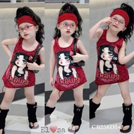 Baby girl dress - Super cute KAWS 4 LOANG COTTON DRESS for 1-8 year olds