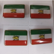 [IRAN & MALAYSIA]  3x2cm FLAG IRAN MALAYSIA 2026 with epoxy with COLLAR PIN IRAN SAVE IRAN WE LOVE I