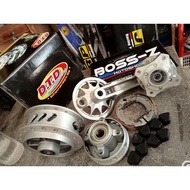 DTD lighten hub Set with (bearing, spacer, brake shoe, rubber damper)Wave/Bajaj/raider/smash/pantra
