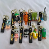 GANTUNGAN Brainrot Italian Keychain Brainrot Keychain/ Brainrot Picture Keychain/