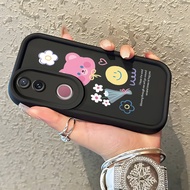 HP Phone Case For VIVO V50 5G V50E 5G Case Cute Little Bear Flower Softcase Silicone Phone Case Phon