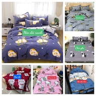 Ga Trải Giường Bo Chun Cotton Poly 2mx2m2[được chọn mẫu]mẫu trái tim đỏ