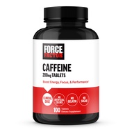 Force Factor Caffeine Pills 200mg, Caffeine Tablets to Boost Energy, Focus, Strength, and Performanc