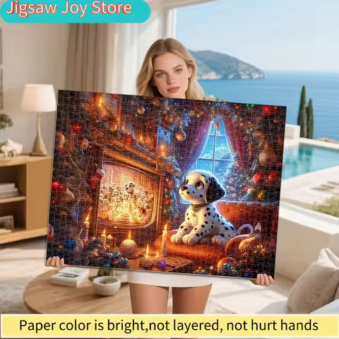 Disney Jigsaw Puzzle - One Hundred And One Dalmatians Theme, 75.01X50.01 cm Wooden Puzzle, Brightly 