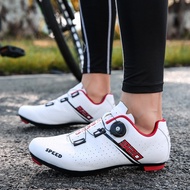 Large Size Rotating Buckle Cycling Shoes Lace-Free Cycling Shoelace Lock Cycling Shoes Road Sole/Rubber Sole Cycling Shoes Couple Style Cycling Shoes Road Sole Cycling Shoes Men Women Lightweight Breathable Sports/Sports Shoes SH-RP2 Road Cycling Shoes