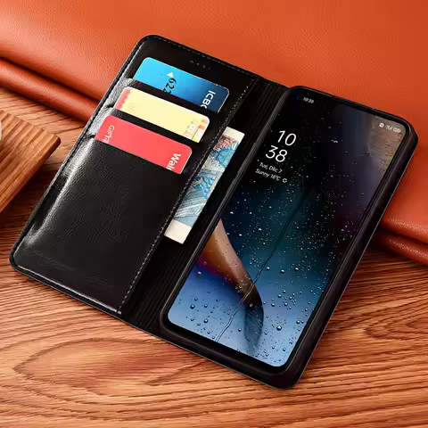 Crazy Horse Genuine Leather Flip Case For Sony Xperia XZ XZ2 XZ3 XA XA1 XA2 Plus Ultra Premium Compa