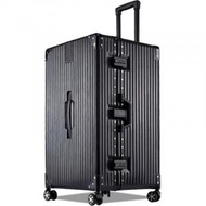 全城熱賣 - 40吋耀目黑復古加厚鋁框款9806行李箱