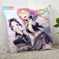 (All in stock, double-sided printing)    Kochou Shinobu Pillow Customized Anime Pillow Case Modern Home Decoration Pillow Living Room 45X45cm, 40X40cm   (Free personalized design, please contact the seller if needed)
