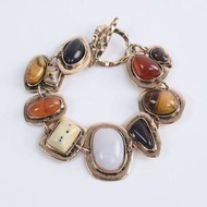 Retro Niche Stone Necklace Bracelet Irregular Trend Unique Cyberpunk Design Accessories 231