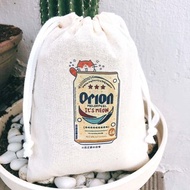 沖繩Orion生啤酒の日常 帆布束口袋 手工印製 Drawstring bag