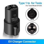 EVSE Adapter for Type 1 to TESLA Convertor J1772 to Tesla EV Charger Connector for Electric Car Acce