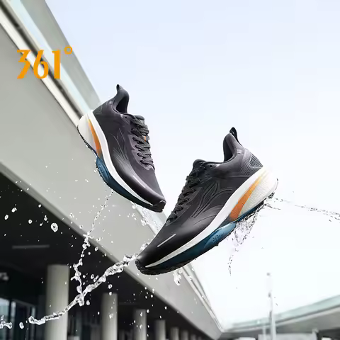 361 Degrees Rainblock 8.0 Men Running Shoe Water Repellent Rebound Airy Grippy Shock-Absorbing Joggi