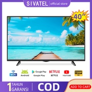 Sivatel TV Smart 40 inch TV FHD LED TV Android 11.0 Televisi YouTube -WiFi-Garansi 1 Tahun