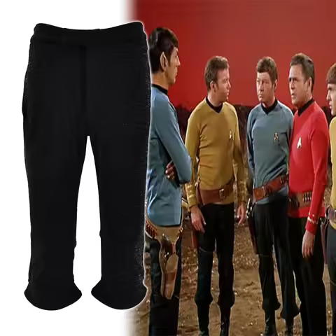 Star Cosplay Costume The Original Series Trek Starfleet Uniform Pant TOS Men Kirk Spock Pants Hallow