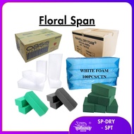[BORONG] SPAN BUNGA TAK BERHABUK/ SPAN KERING/ FLOWER FOAM/ FLORAL FOAM/ SPAN PUTIH/ SPAN BOUQUET/ S