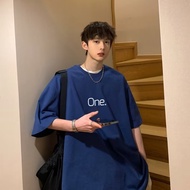 【Plus Size M-8XL】Men's T-Shirts Cotton Pullover Oversize Short Sleeve Plus Size Tshirt Korean style 