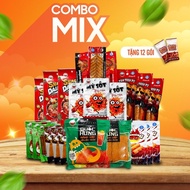 Combo MIX 8 Type 23 Spicy Snack Packs Get 20 Packs Of Coconut Jelly, Red Watermelon Snow Snacks