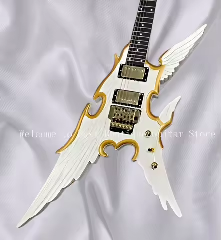 Custom Electric Guitar Angel Wing Shape Rare in Market Ready Stock FREE SHIP N.O4253686