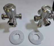 SUS304 Stainless Steel Angle Valve Toilet  3 and 4 Way