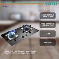 Vatti C821G Free Standing / Built-in Glass Gas Hob with Double Layer Flame 4.5kW