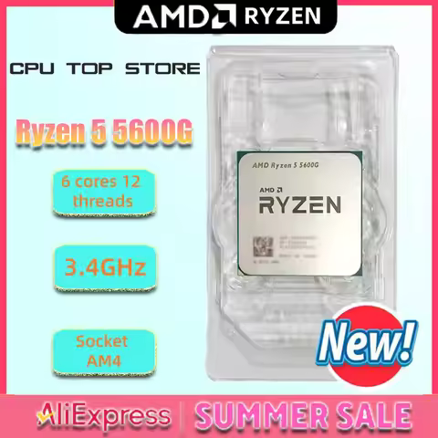 AMD Ryzen 5 5600G 6C/12T 4.4GHz Unlocked AM4 Gaming CPU No Package