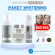 PAKET WHITENING MS GLOW WHITENING SERIES MS GLOW Ms Glow Whitening Day Cream Day Cream Ms Glow 12GR Krim Malam Whitening ms glow ms glow whitening series original