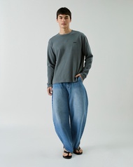 AIMER - Oversized Mini Logo Long Sleeve T-shirt เสื้อยืดแขนยาว