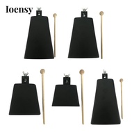 [Ioensy] Iron Cowbell Lightweight Professional Hand Percussion Music Cowbell for Concerts Sporting E