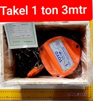 CHAIN BLOCK TAKEL 1 TON 3 METER TOYO Katrol Hoist ORIGINAL HEAVY DUTY