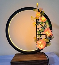 微光系列【蝶戲牡丹】新中式LED氛圍燈 ∕ 夜燈 ∕ 檯燈(USB插電)