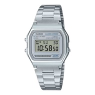 CASIO นาฬิกาข้อมือ รุ่น A158WEA-2 A158WEA-7 A158WEA-1 A158WEA-9 ของแท้ ประกันศูนย์ 1 ปี