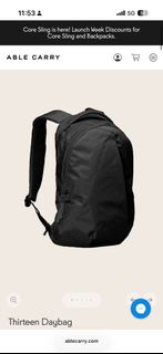 Able Carry Thirteen Daybag 黑色背包