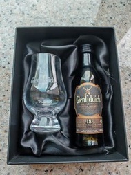 格蘭菲迪 Glenfiddich 18年 單一麥芽威士忌迷你裝連酒杯