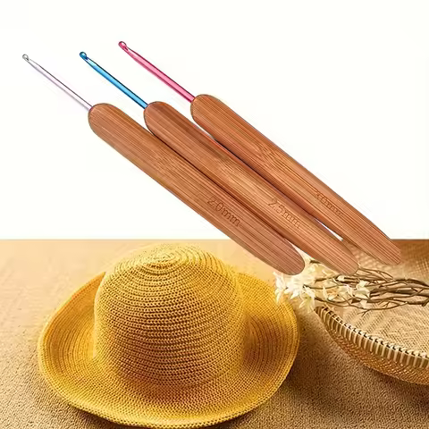 Bamboo Handle Crochet Hook, Crochet Hooks Bamboo Handle Crochet Hooks Crochet Tools Ergonomic Croche