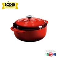 Lodge 4.5 Quart Red Enameled Cast Iron Dutch Oven