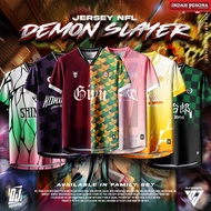 DJ Sport Jersey Demon Slayer Jersey Anime NFL Budak & Dewasa Unisex T-Shirt / Size: 6-10XL / Baju Je