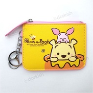 Disney Winnie the Pooh Poohbear &amp; Piglet Ezlink Card Pass Holder Coin Purse Key Ring