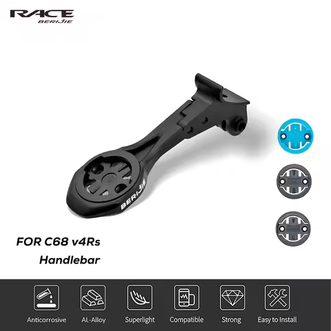 BERIJIE Out Front Aluminum Alloy Computer Holder For C68 V4RS CC.01 Integrated Handlebar Compatible 