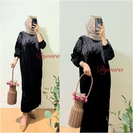 Sequin Dress premium Velvet Dress Original BKK Velvet Sequin Printed Dress/