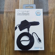 Car Charger P15 with 2 USB Connector + Cigar Lighter Socket + Micro Cable