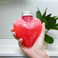 [FSBA] 10Pcs 300ml Plastic Heart Shape Bottles For Drinks Storage Containers Drinking Water Bottles Plastic Water Bottle With Lids Caps  KCB