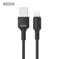[Ready Stock] YK Design Charging Cable 2m Lighting/TypeC/MicroUSB 2.4A